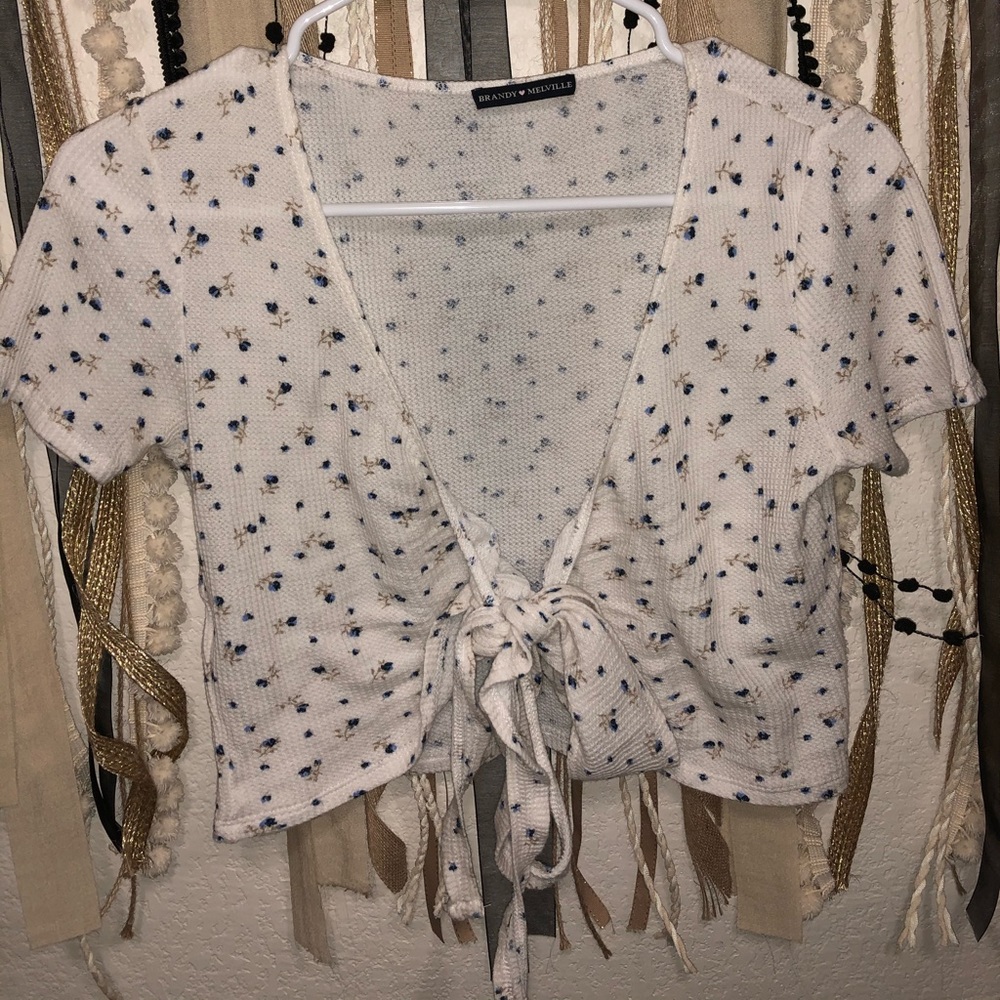 Brandy Melville Wrap Crop Top